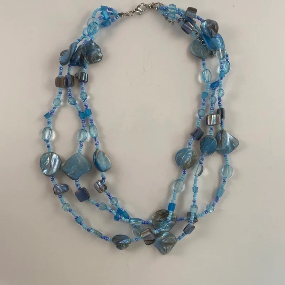 Blue Beaded Necklace